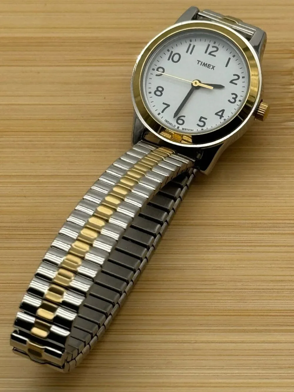 Timex Women's Wristwatch Stretch Bracelet Classics Two-Tone TW2V31300